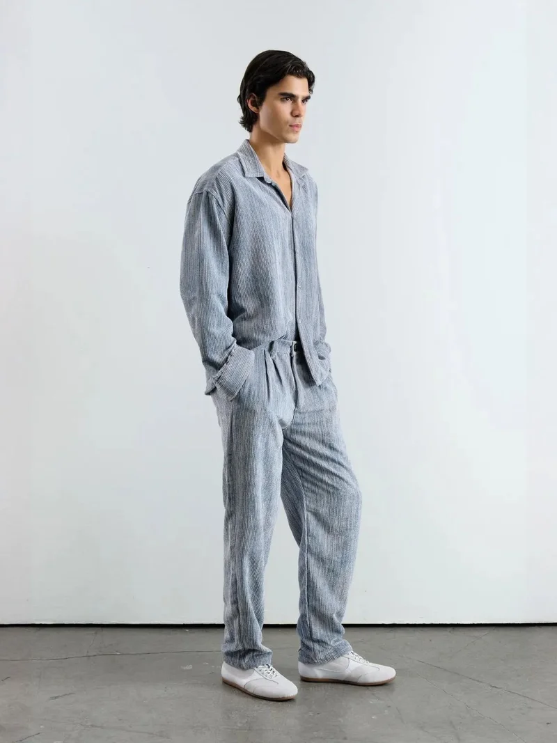 جيستو GIESTO Oversized Velvet Shirt